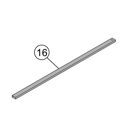 Profil trzymający ściankę do drzwi skrzydłowych FDSF 80 cm Koło NIVEN A170370_3 srebrny połysk