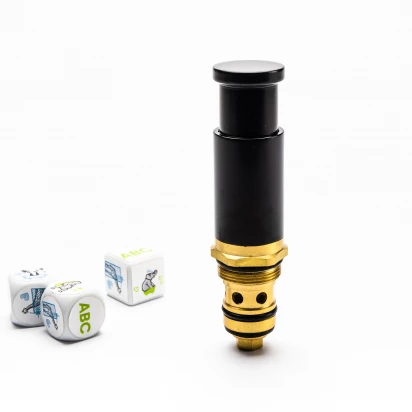 Przełącznik z blokadą Omnires Y CZ4534 czarny półmat