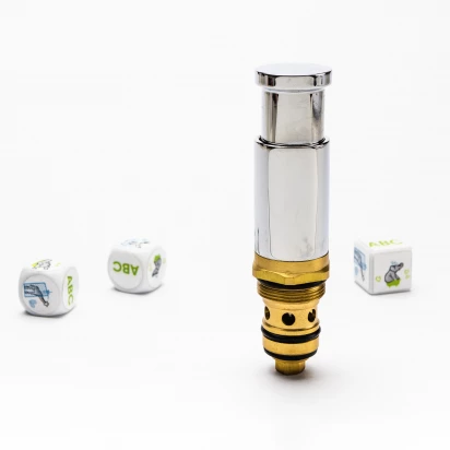 Przełącznik z blokadą Omnires Y CZ4536 chrom połysk