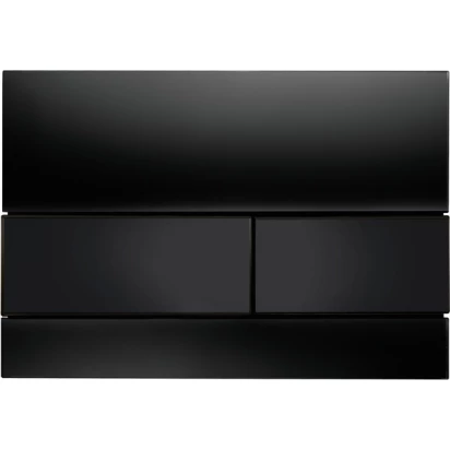 Przycisk do spłuczek WC szklany Tece SQUARE 9.240.809 szkło czarne przyciski czarne