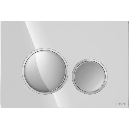 Przycisk spłukujący Cersanit LUNA K97-0630 chrom/chrom mat