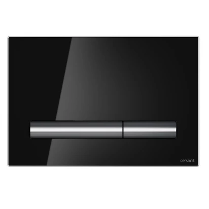 Przycisk spłukujący Cersanit PILOT II K97-530 czarne szkło wyprzedaż