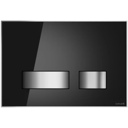 Przycisk spłukujący licowany Cersanit MOVI II K97-527 szkło czarne
