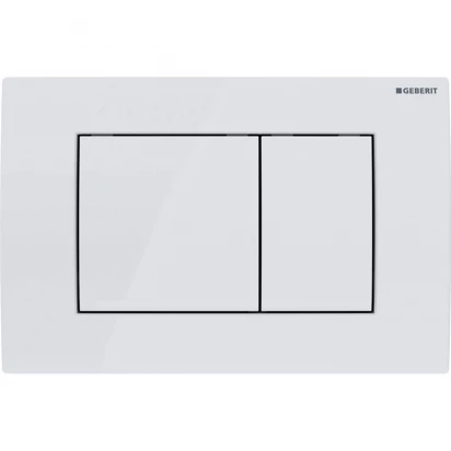 Przycisk spłukujący przedni Geberit DELTA20 115.137.11.1 biały alpin