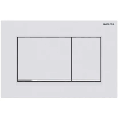 Przycisk spłukujący przedni Geberit SIGMA20 115.883.JT.1 bialy matowy / chrom błyszczący