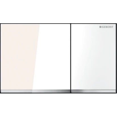 Przycisk spłukujący przedni Geberit SIGMA60 115.640.SI.1 szkło białe