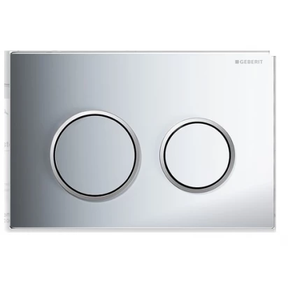 Przycisk spłukujący przedni / górny do spłuczek Geberit OMEGA20 115.085.KH.1 chrom błyszczący / chrom matowy