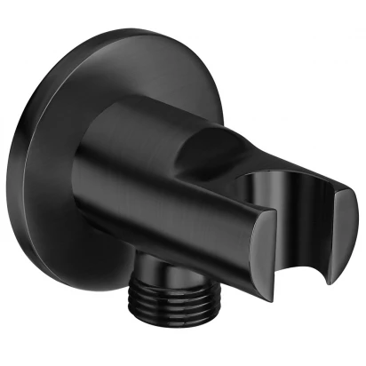 Przyłącze kątowe 1/2 z uchwytem na słuchawkę Roca AQUA A5B5250NB0 czarne mat