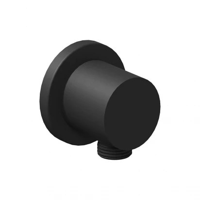 Przyłącze kątowe okrągłe Ravak X07P673 czarny mat