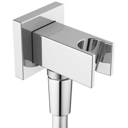 Przyłącze kątowe z uchwytem Oltens HVITA 39303100 kwadratowe/chrom