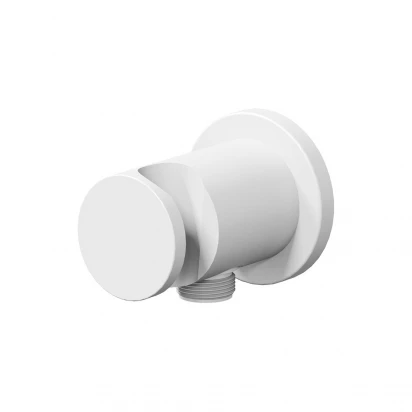 Przyłącze kątowe z uchwytem Ravak X07P684 biały aksamit