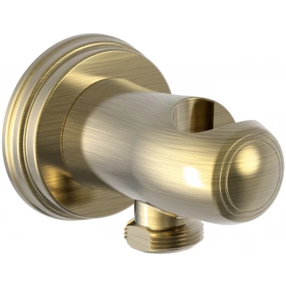 Przyłącze kątowe z uchwytem na słuchawkę Tres TRES CLASIC 24218201LV mosiądz antyczny