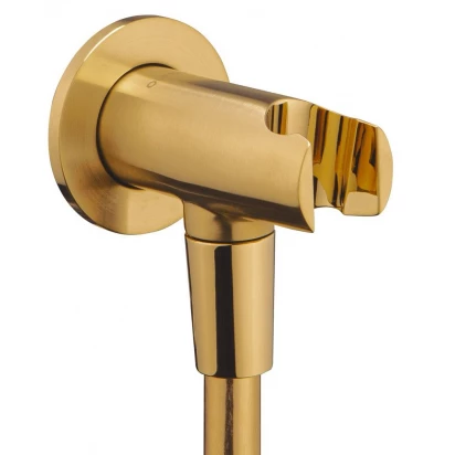 Przyłącze kątowe z uchwytem okrągłe Oltens HVITA 39304810 złoto szczotkowane