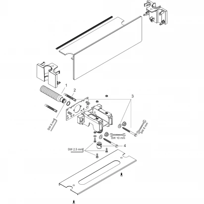 Przyłacze katowe z uchytem na słuchawkę i półką na kosmetyki Hansgrohe FIXFIT 26456000