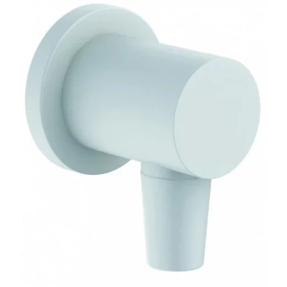 Przyłącze kątowe z zabezpieczeniem Kludi NOVA FONTE PURISTIC 2054353-15 białe mat