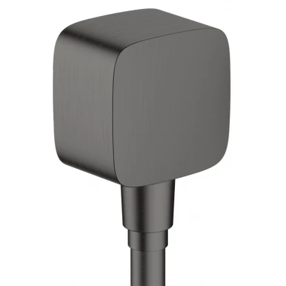 Przyłącze kątowe z zaworem zwrotnym Hansgrohe FIXFIT 26457340 czarny chrom szczotkowany