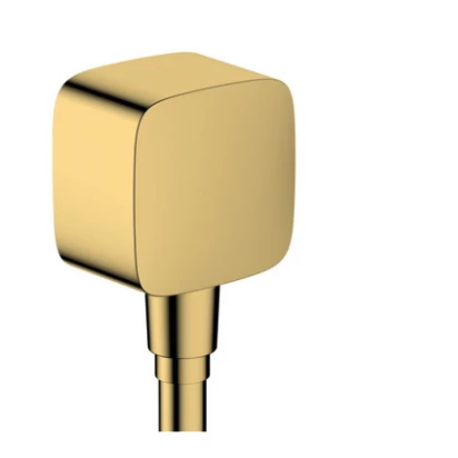 Przyłącze węża z zaworem zwrotnym Hansgrohe FixFit 26457990 złoty optyczny polerowany