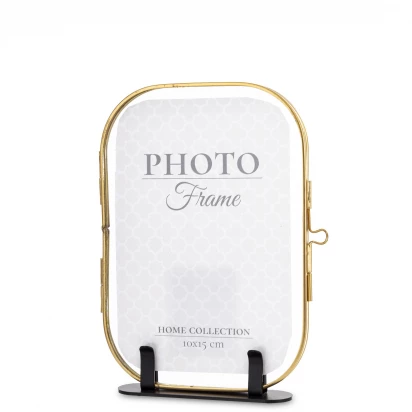Ramka na zdjęcie metalowa złota Casablanca 169267
