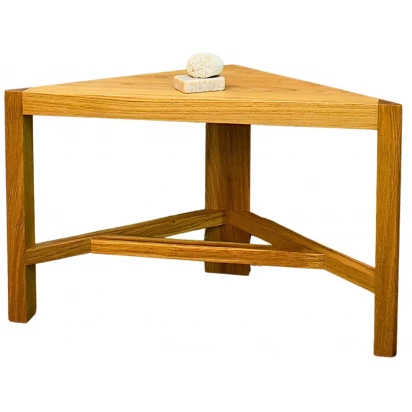 Ręcznie robiona półka drewniana narożna xob2759