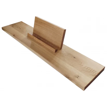 Ręcznie robiona półka na wannę dębowa prosta