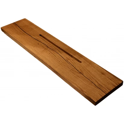 Ręcznie wykonana półka na wannę drewniana Scande prosta