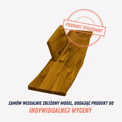 Ręcznie wykonana półka na wannę z podparciem na książkę nieregularny kształt