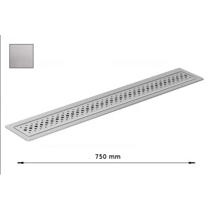 Ruszt z kwadratowymi otworami Visign ER1 750 mm Viega ADVANTIX 570422 matowy