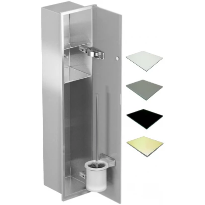 Schowek WC 80 cm stal MCJ ZERO Z.PWAD WC 800 SB STWH satin/gold/1xdrzwi