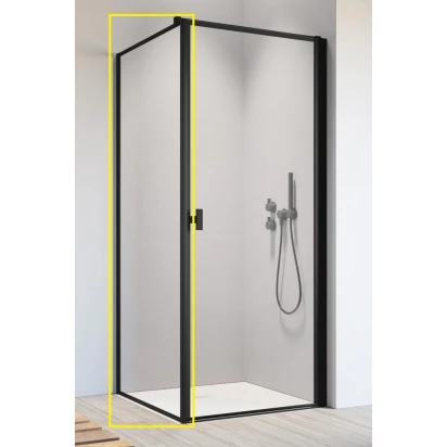 Ścianka boczna S1 80x200 Radaway NES 8 BLACK KDJ I 10089080-54-56 czarna/frame