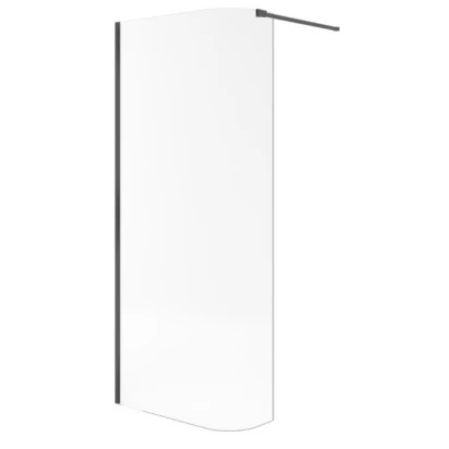 Ścianka gięta walk-in 93x200 Excellent VIDOQ czarna mat 1507.930.LP.BL czarna mat