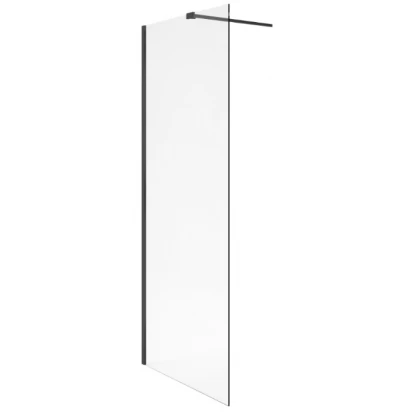 Ścianka prysznicowa walk-in 110x200 prosta Clean Control Excellent VIDOQ KAEX.1506.K.1100.BL czarny mat