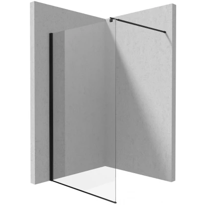 Ścianka prysznicowa walk-in 120 cm Deante KERRIA PLUS NERO KTS N32P czarny mat