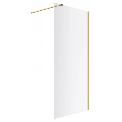 Ścianka prysznicowa walk-in 90x200 prosta Clean Control Excellent VIDOQ KAEX.1506.900.LP.GB złoty szczotkowany