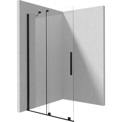 Ścianka przesuwna walk-in 80x195 Deante PRIZMA KTJ N38R czarny matowy