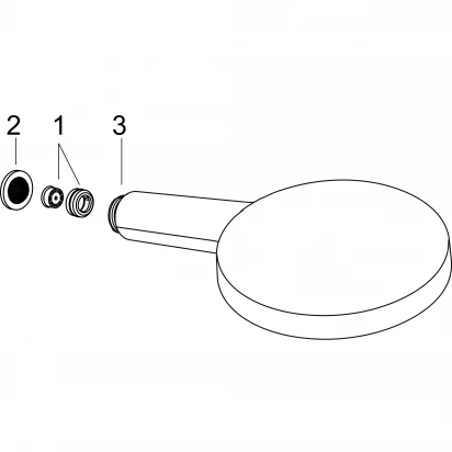 Słuchawka prysznicowa 3-funkcyjna EcoSmart Hansgrohe RAINDANCE SELECT S 26531670 czarna mat