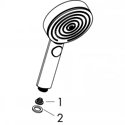 Słuchawka prysznicowa Activation 3-funkcyjna Hansgrohe PULSIFY SELECT S 24100700 biała mat