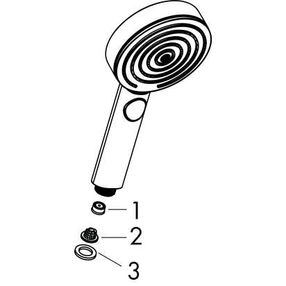 Słuchawka prysznicowa Activation Ecosmart 3-funkcyjna Hansgrohe PULSIFY SELECT S 24101000