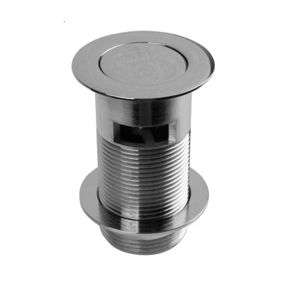 Spust umywalkowy klik-klak dekoracyjny z nakrętką z przelewem McAlpine CW60SP-CB chromowany