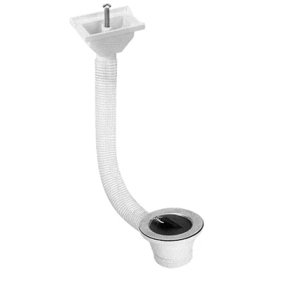 Spust zlewozmywakowy z sitem ze stali nierdzewnej i korkiem gumowym oraz łańcuszkiem McAlpine HC17PDR