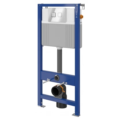 Stelaż podtynkowy WC 52 + przycisk spłukujący Cersanit AQUA S701-332 kwadrat/chrom