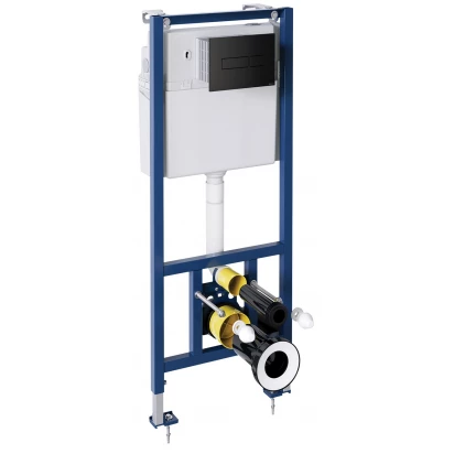 Stelaż podtynkowy WC + przycisk Omnires CLASSIC 9050256S017 czarny mat