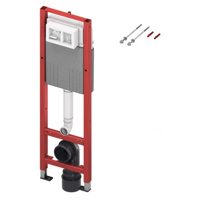 Stelaż podtynkowy WC z opcją montażu w narożniku ze spłuczką Base 32cm Tece TECEBase 9400440