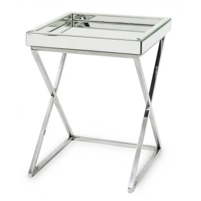 Stolik dekoracyjny Vetrario 118421 srebrny