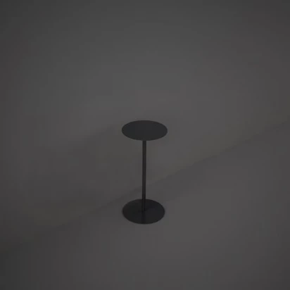 Stolik łazienkowy okrągły 28x63 RAK Ceramics DES METST001504 czarny mat