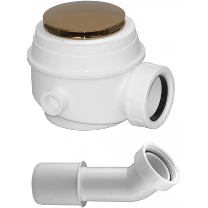 Syfon brodzikowo-wannowy z mechanizmem klik-klak Omnires WB01XGL złoty