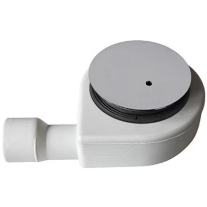 Syfon brodzikowy fi 90 z chromowaną klapką bez kolanka Sanplast 661-A0043