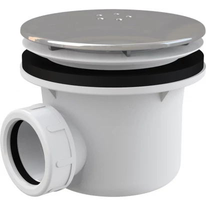 Syfon brodzikowy z korkiem Alcaplast Alcadrain A49K metalowy lux