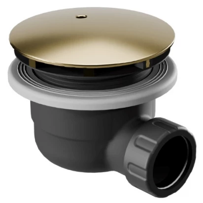 Syfon do brodzika 90 mm Excellent VERT INEX.2116.K.90.BLGL czarny/złoty połysk