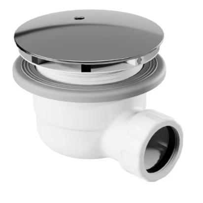 Syfon do brodzika 90 mm z pokrywą Excellent VERT INEX.2116.90.WHCR chrom/biały