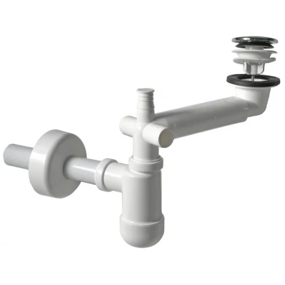 Syfon umywalkowy 5 cm z korkiem click-clack Oristo OR00-A-SYC-5-2 niski